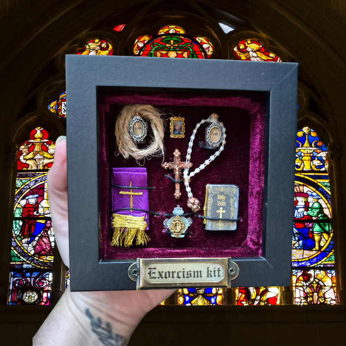 Miniature exorcism kit