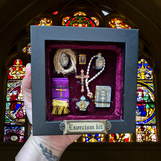 Miniature exorcism kit