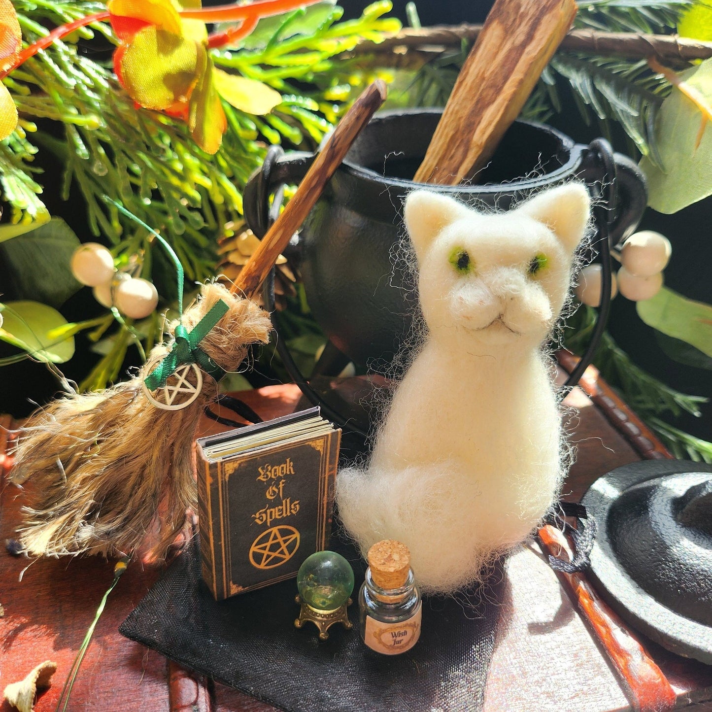 Adopt a Ghost Cat Familiar: Witch Gift Set