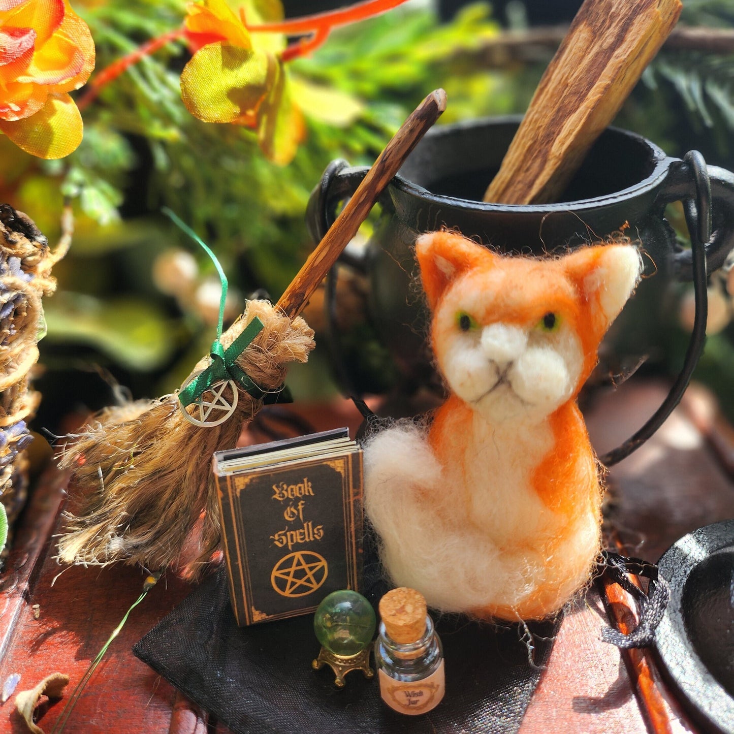 Adopt a Ghost Cat Familiar: Witch Gift Set