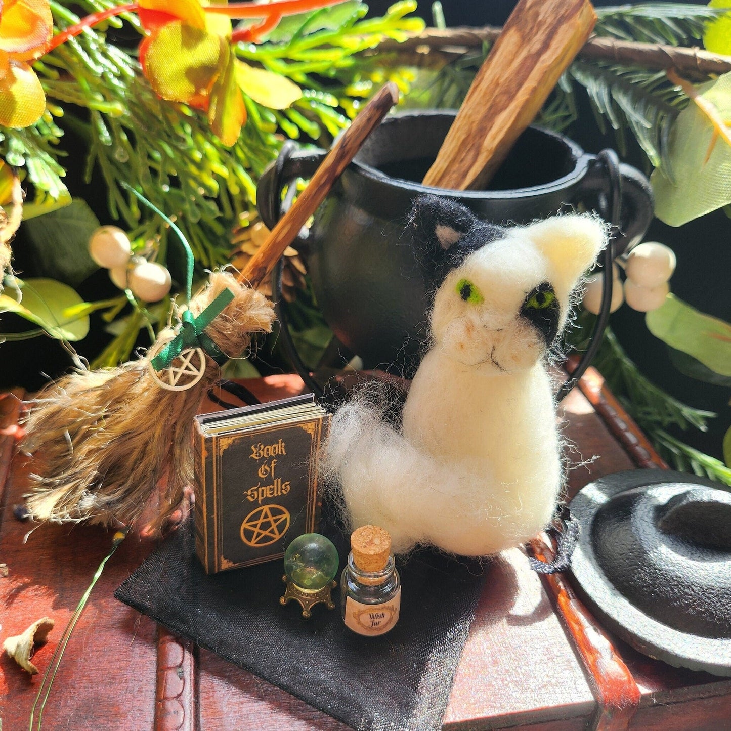 Adopt a Ghost Cat Familiar: Witch Gift Set