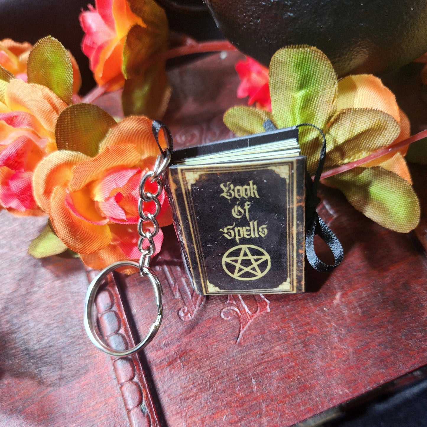Miniature Grimoire Keyring