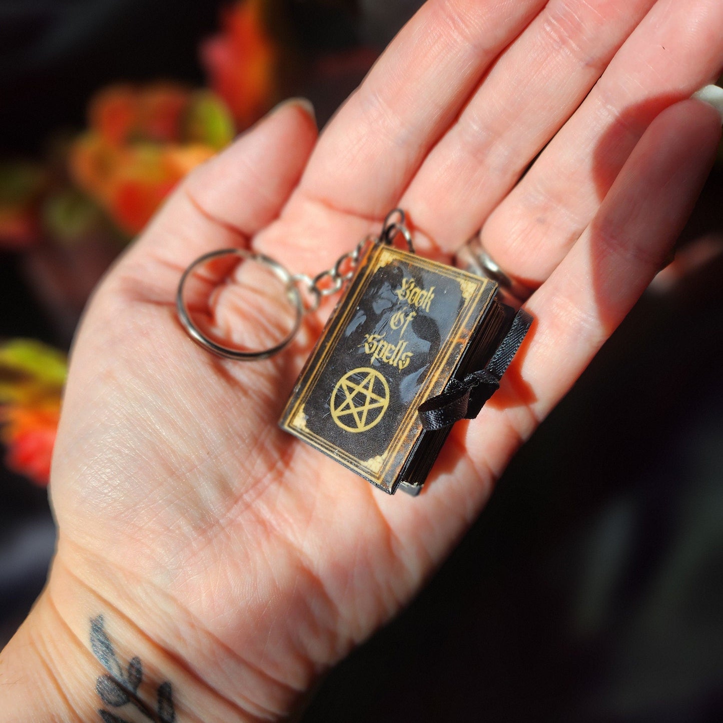 Miniature Grimoire Keyring