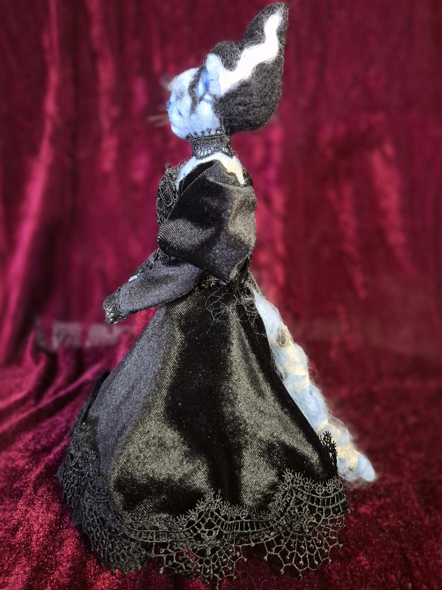 Handmade Needle Felted Cat Art Doll